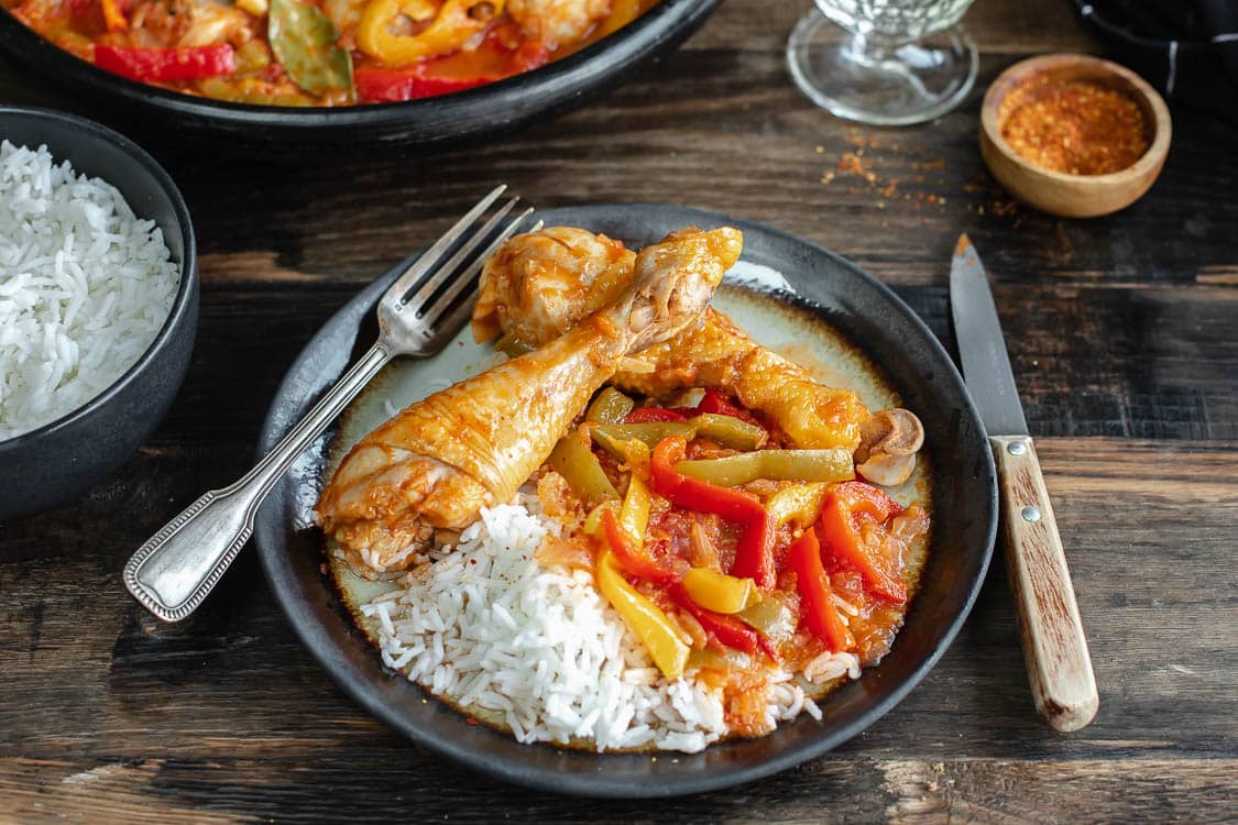 Poulet basquaise